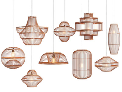 现代镂空网状灯罩吊灯