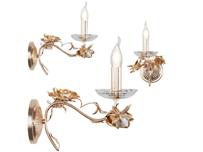 欧式雕花烛台壁灯