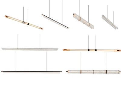 现代一字型水晶吊灯