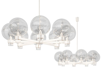 现代玻璃球型灯罩吊灯