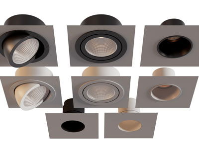 现代可转向筒灯射灯