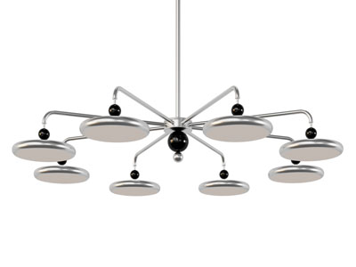 现代金属多头吊灯