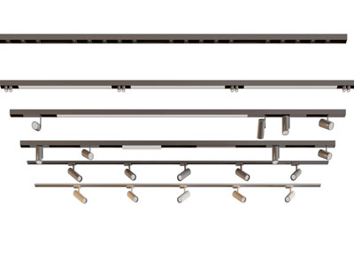 现代轨道磁吸灯