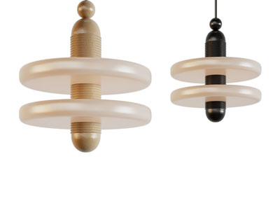 现代双层灯罩吊灯