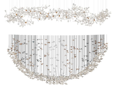 现代垂线树枝吊灯