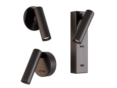 现代金属可转向壁灯