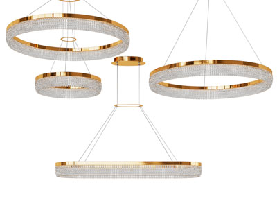 现代轻奢圆环吊灯
