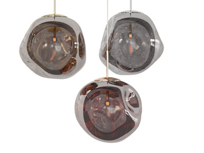 现代彩色玻璃吊灯