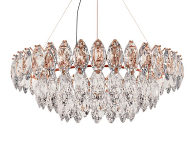 现代圆形水晶吊灯