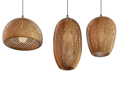 现代民宿镂空网状灯罩吊灯