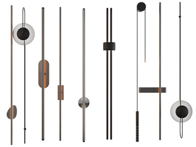 现代金属线条壁灯