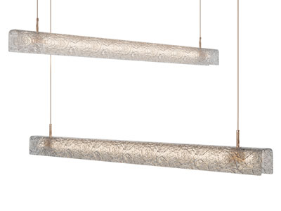 现代水晶灯罩一字型吊灯