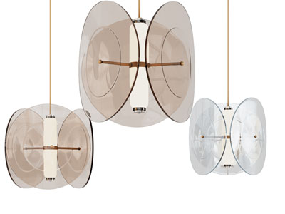 现代玻璃灯罩吊灯