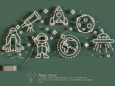 现代霓虹灯 装饰灯 墙饰