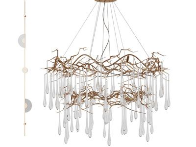 现代水晶吊坠吊灯