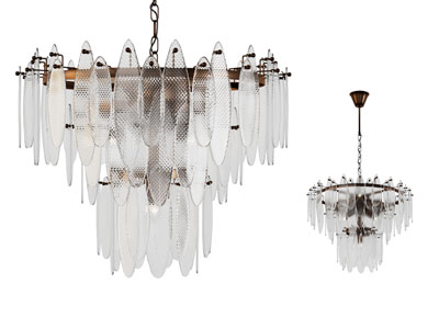 现代装饰水晶片的圆形吊灯