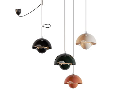 现代半球形灯罩吊灯