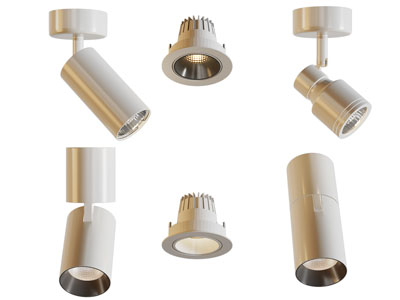 现代可转向筒灯射灯