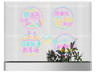 工业风loft霓虹灯 装饰灯 金属网墙饰