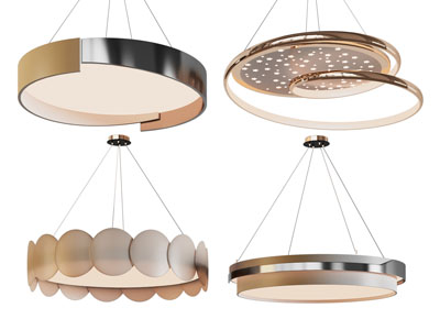 现代圆形吊灯