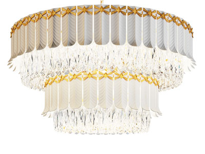 现代圆形水晶吊灯