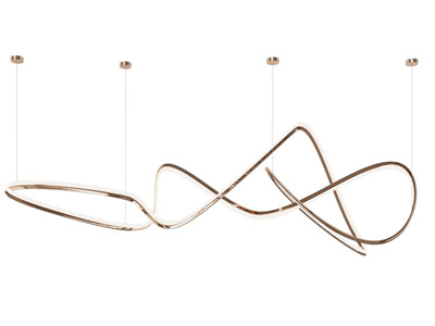 现代金属线条吊灯
