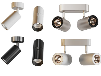 现代可转向筒灯射灯