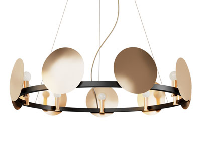 现代轻奢金属灯罩吊灯