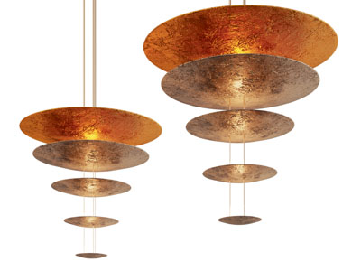 现代金属五层灯罩吊灯