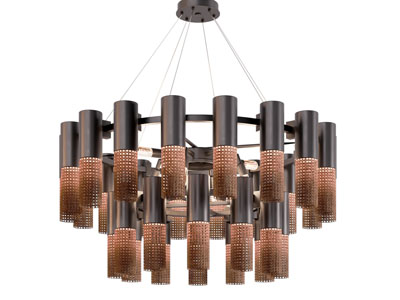 现代多头双层吊灯