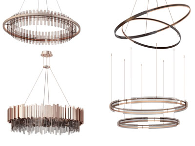 现代圆环吊灯
