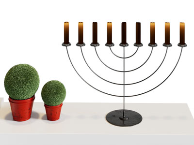 现代烛台蜡烛 摆件