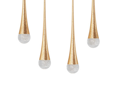 现代垂线水滴造型吊灯