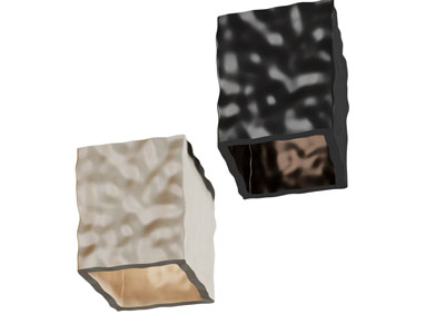 现代方形水纹灯罩壁灯