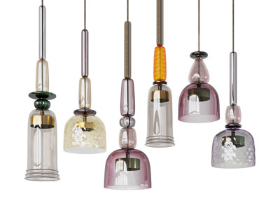 现代玻璃灯罩吊灯