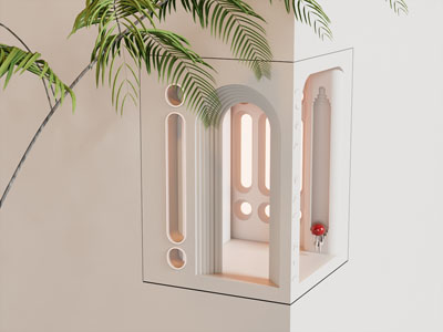 侘寂风石膏灯 壁灯