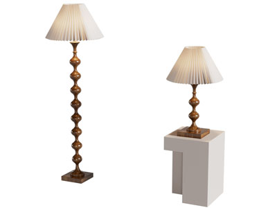 现代中古风落地灯 台灯