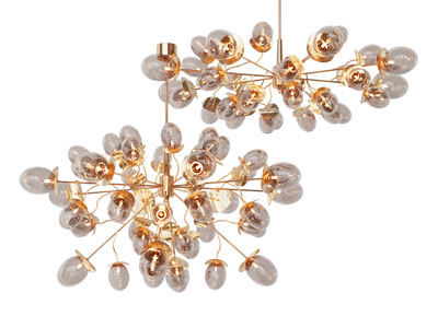 现代轻奢花苞水晶吊灯