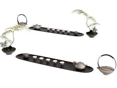 新中式茶盘 茶具杯子