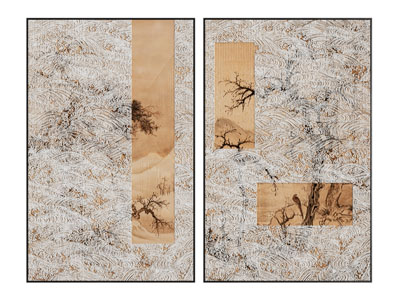 新中式装饰挂画3d模型 新中式装饰挂画