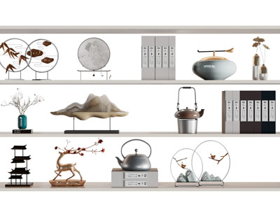 新中式饰品 书籍摆件组合