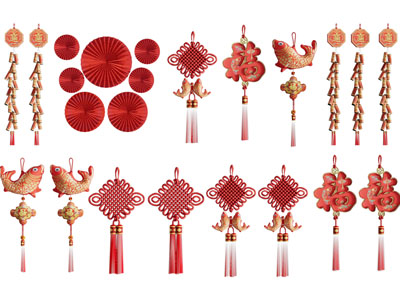 新中式中国结墙饰挂件