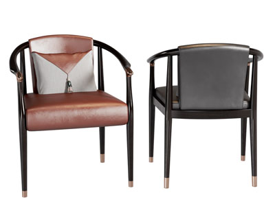 新中式扶手椅子 休闲椅子