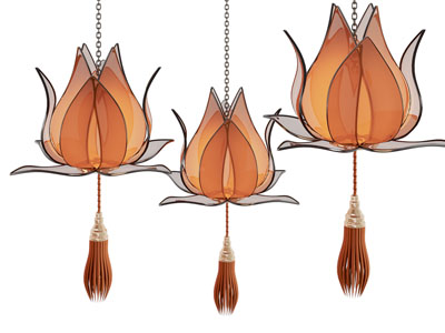 新中式莲花吊灯