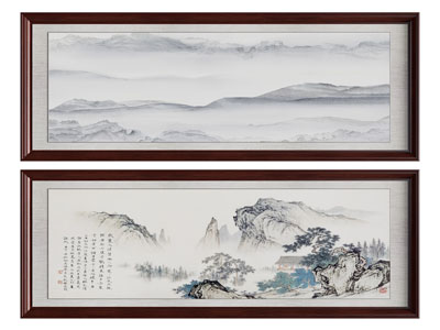 新中式装饰挂画3d模型 新中式装饰挂画