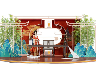 新中式美陈 户外装置