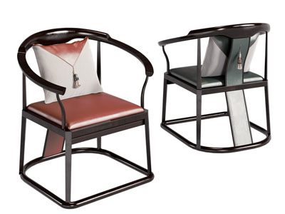 新中式圈椅 扶手椅子