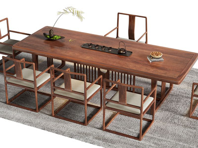 新中式实木茶桌椅组合