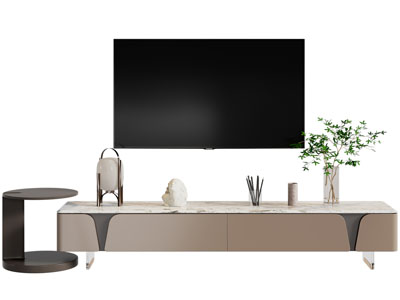 现代电视柜 电视3d模型 现代电视柜 电视