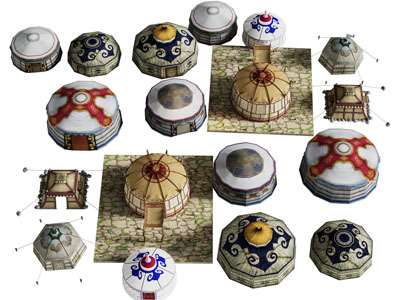 新中式民族风蒙古包 帐篷